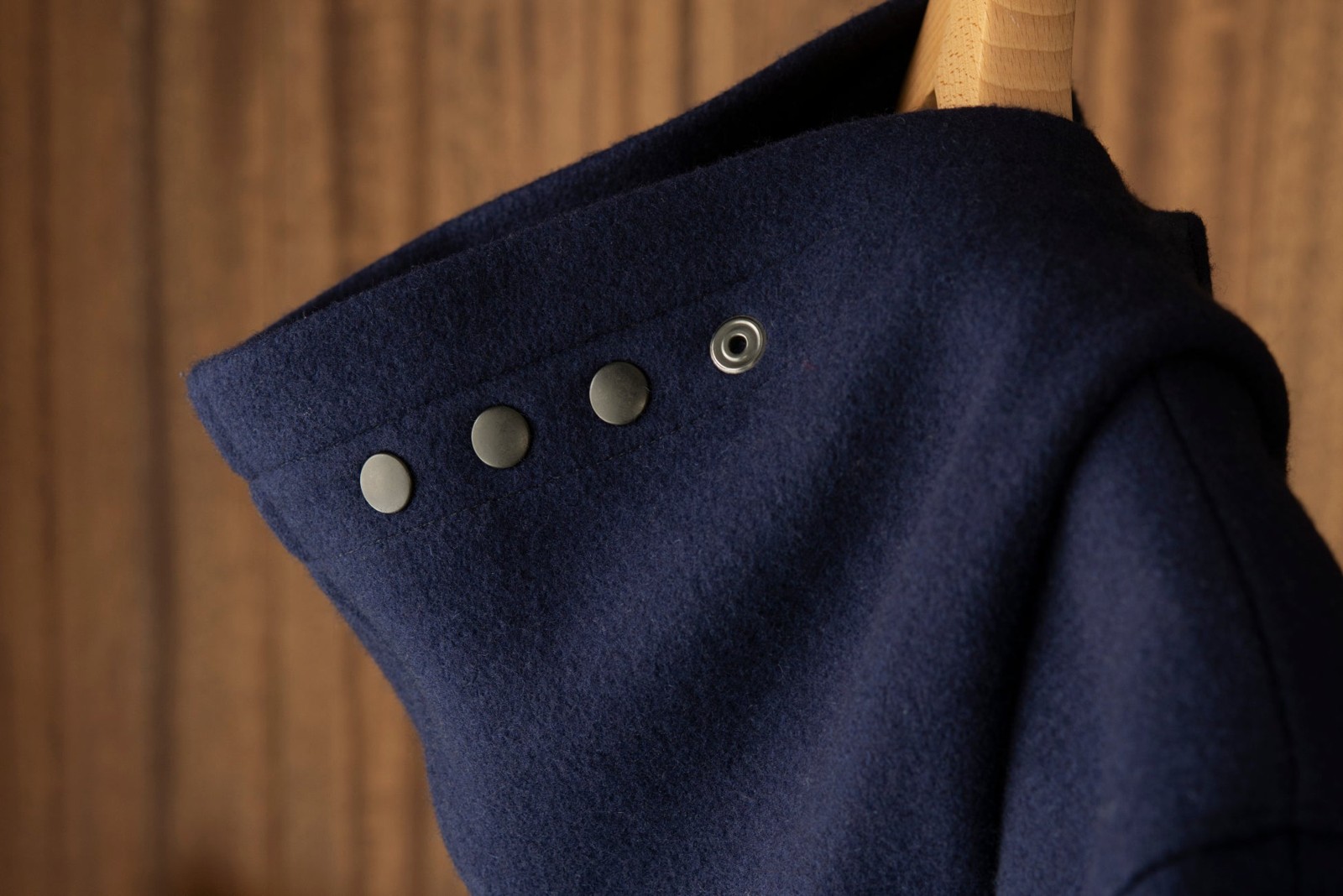Duffle Coat fabric by Hainsworth & sonsのフード