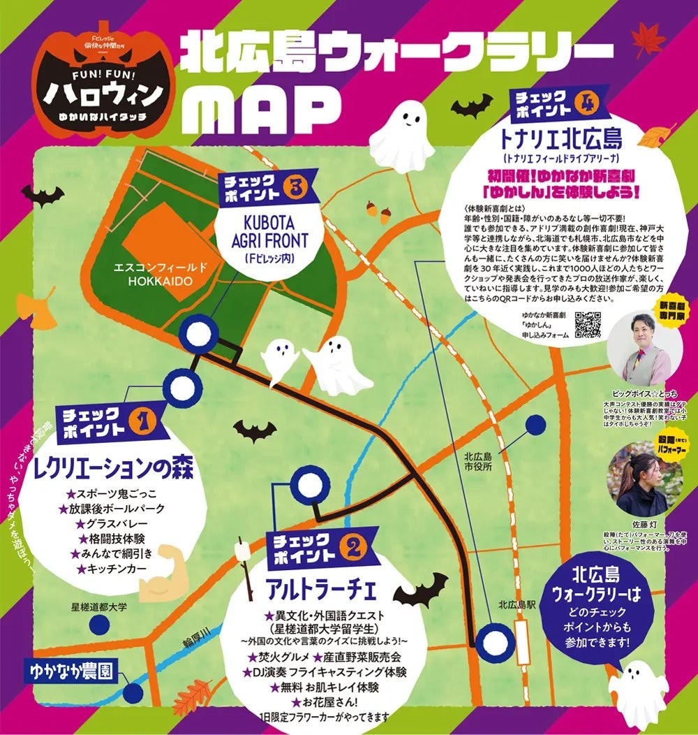 レクリエーションの森・アルトラーチェ・KUBOTA AGRI FRONT・トナリエ北広島の会場マップ