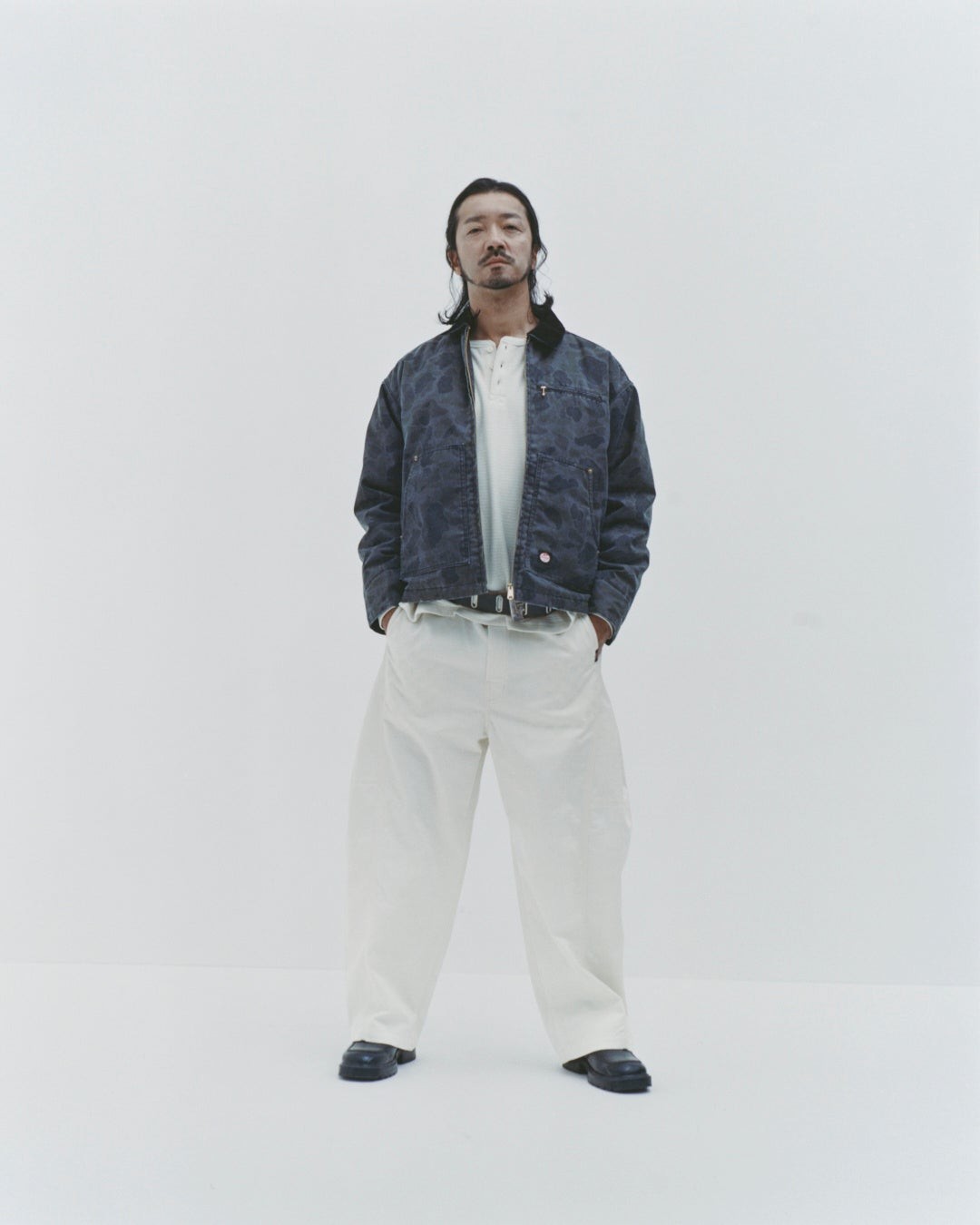 別注 DUCK ZIP UP PADDED ZIP JACKETのスタイル