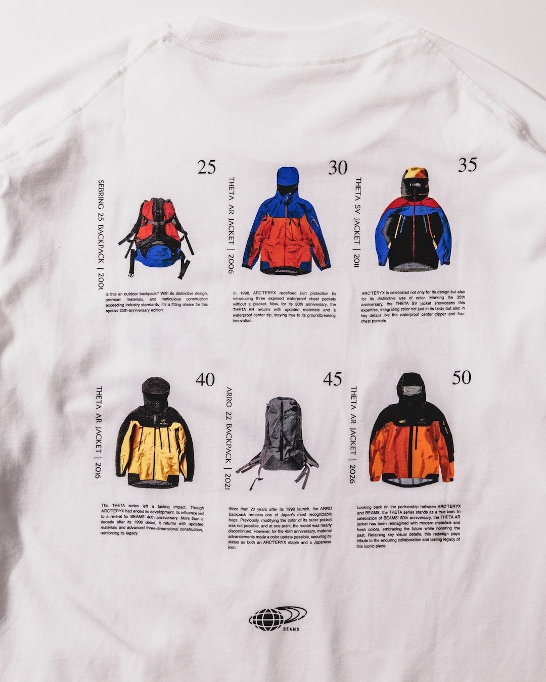 KRAGG COTTON LS SHIRTのバックプリント