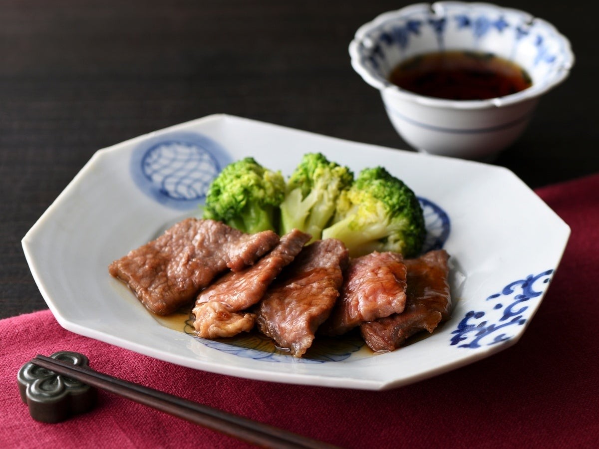 牛肉とブロッコリーの秘醤ソースの料理