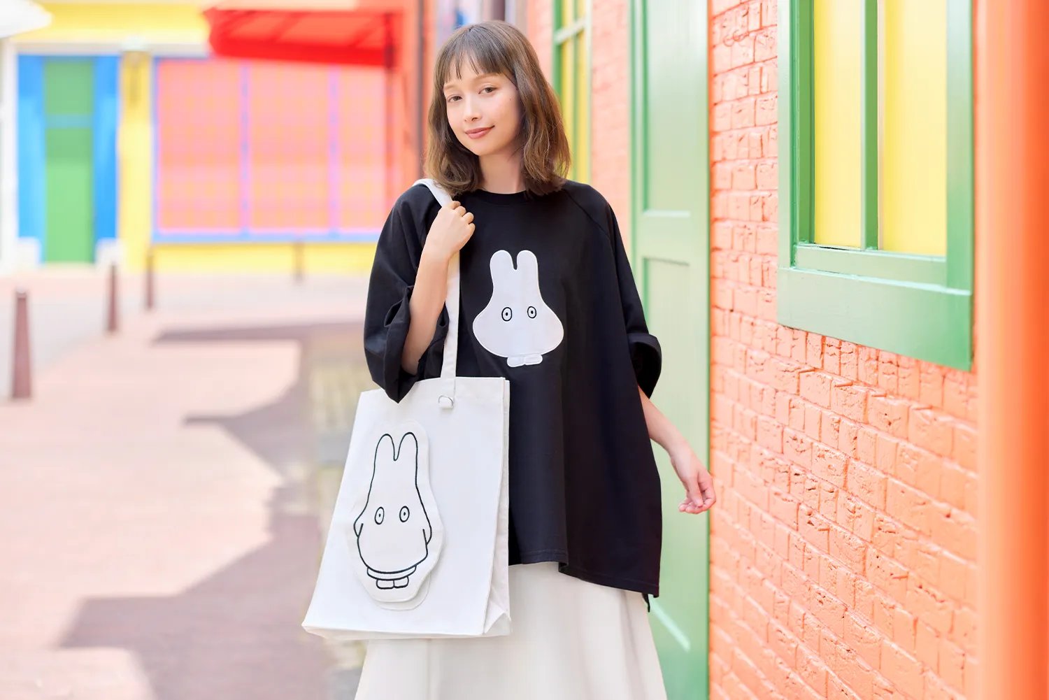 miffy おばけトート ホワイト