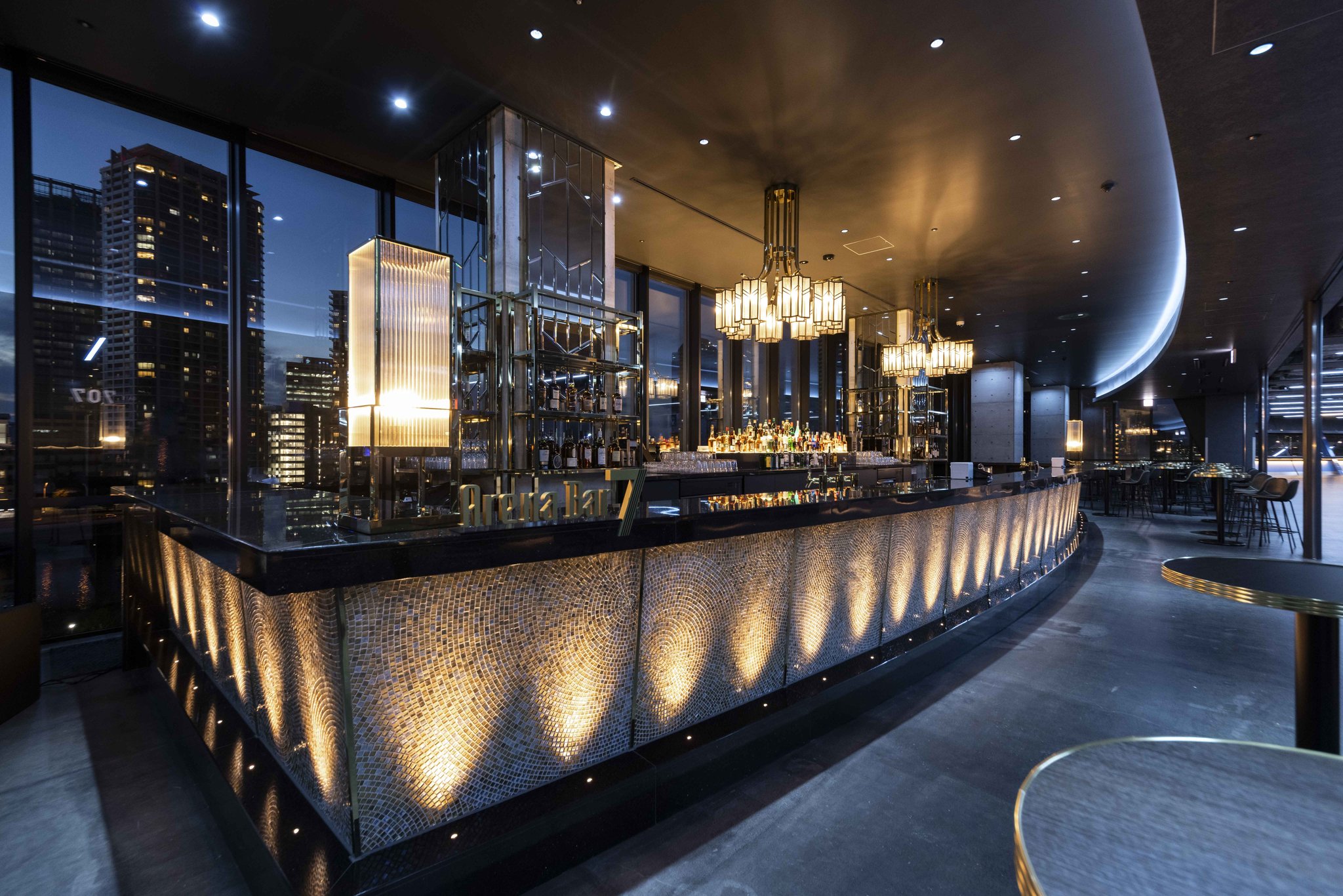 「Arena Bar 7」のバーカウンター