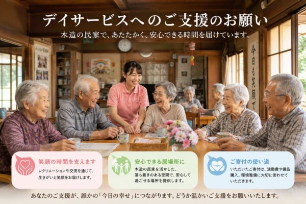 デイサービスへのご支援のお願い