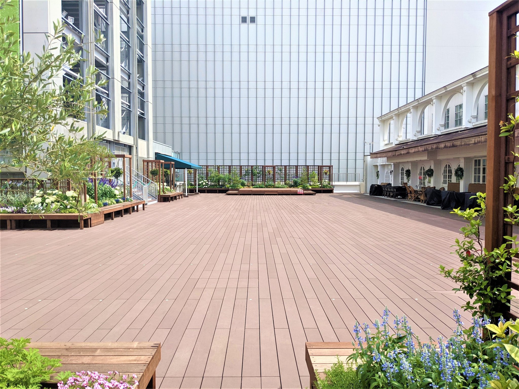 屋上のGREENING広場