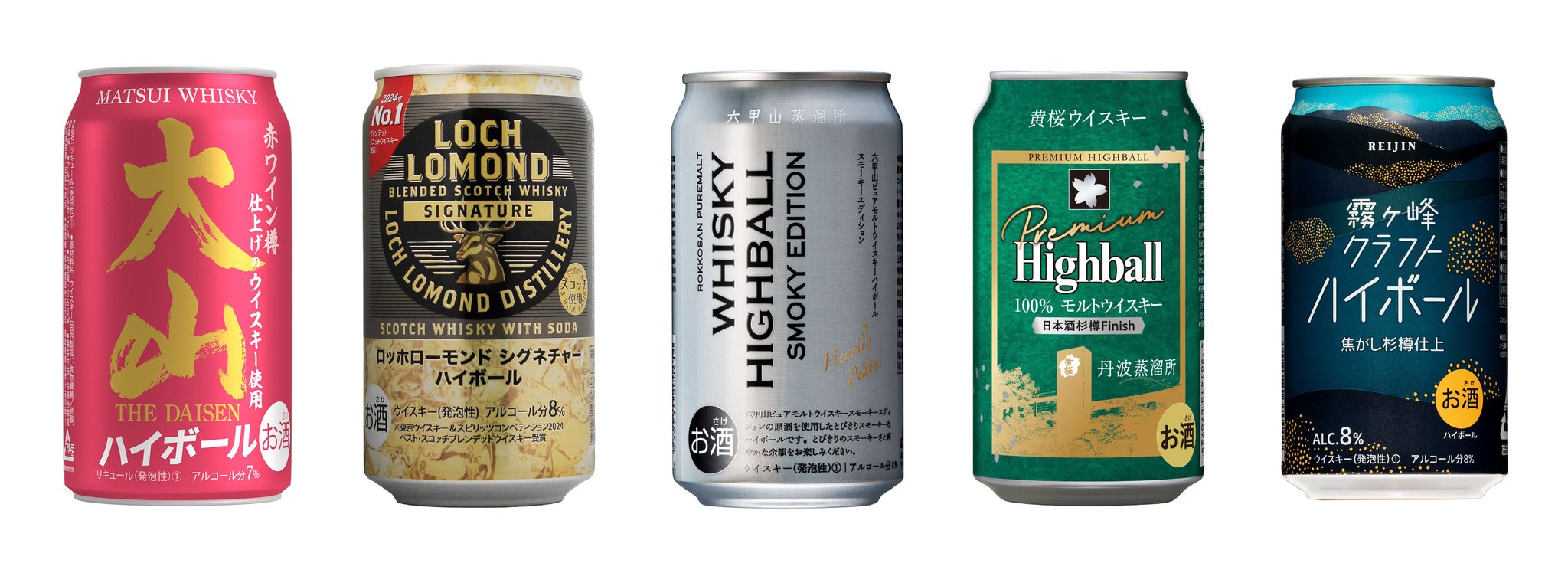 缶ハイボールのラインナップ