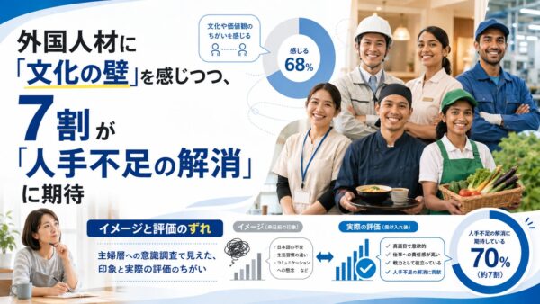 主婦層に聞いた外国人との共生社会に関する意識調査