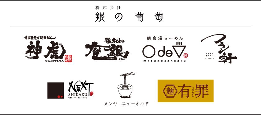 鶏soba座銀、神虎など全7ブランドが対象
