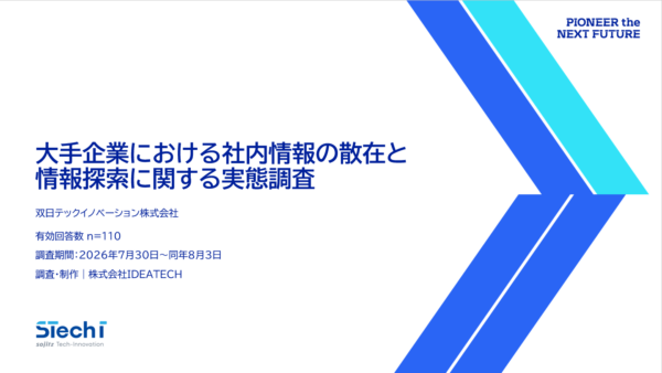 『大手企業における社内情報の散在と情報探索に関する実態調査』