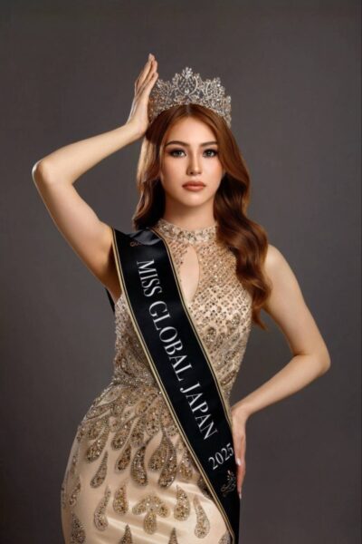 Miss Global Japanで日本代表に選出された藤井オーロラさん