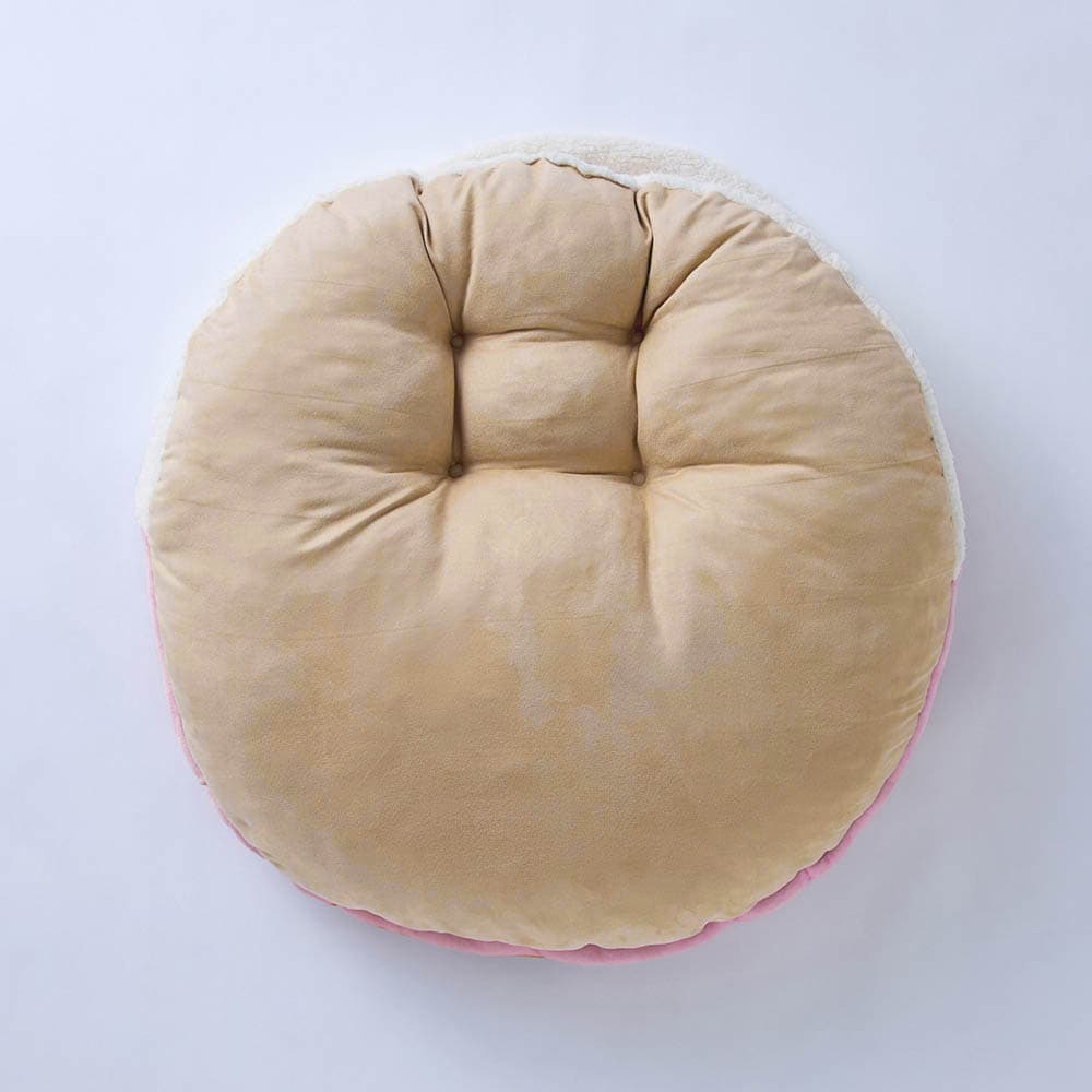 おうちでぬくぬく　ビッグ足入れクッション　裏面