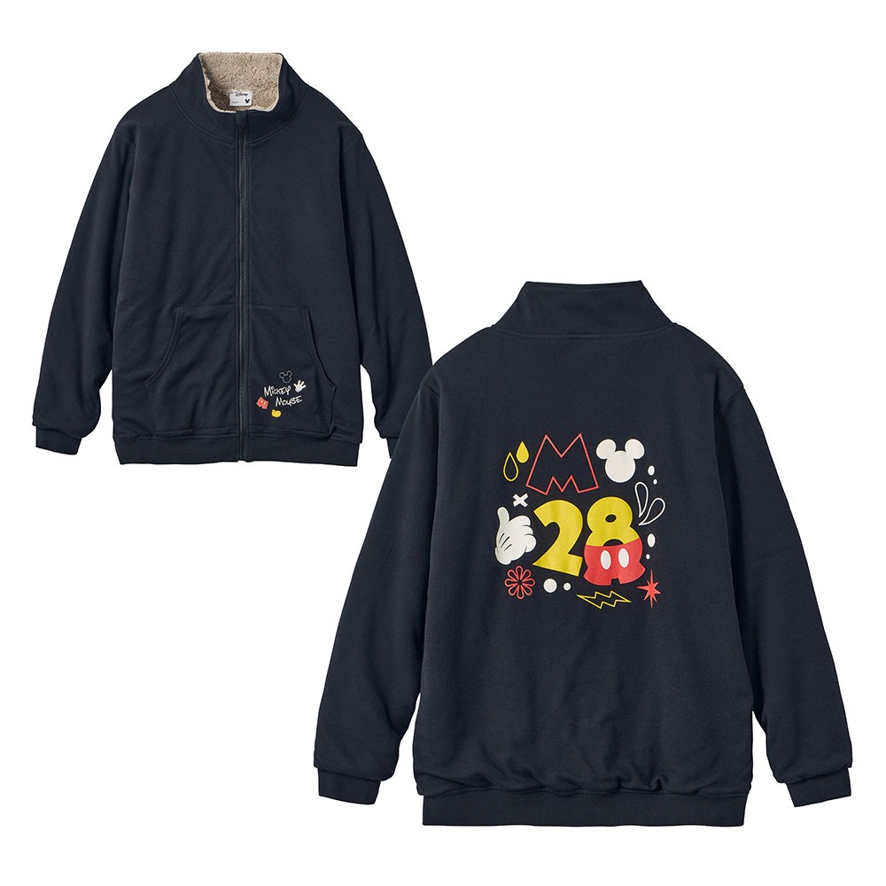 裏ボアジップアップブルゾン　ミッキー