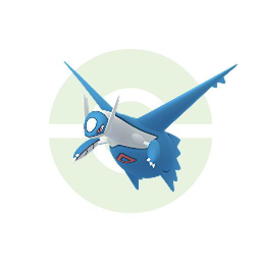 青いドラゴン型ポケモン「ラティオス」のイラスト