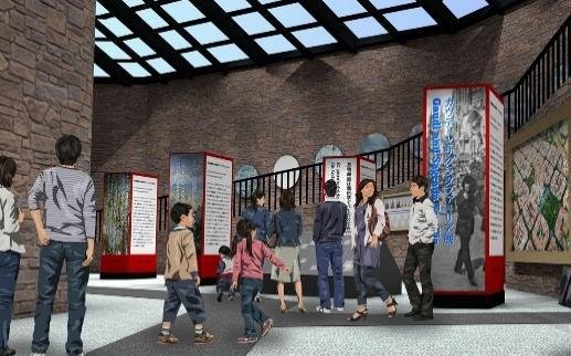 ガウディコーナーの展示エリア