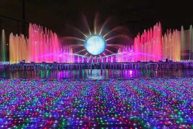 よみうりランド ジュエルミネーション 大迫力の噴水ショー
