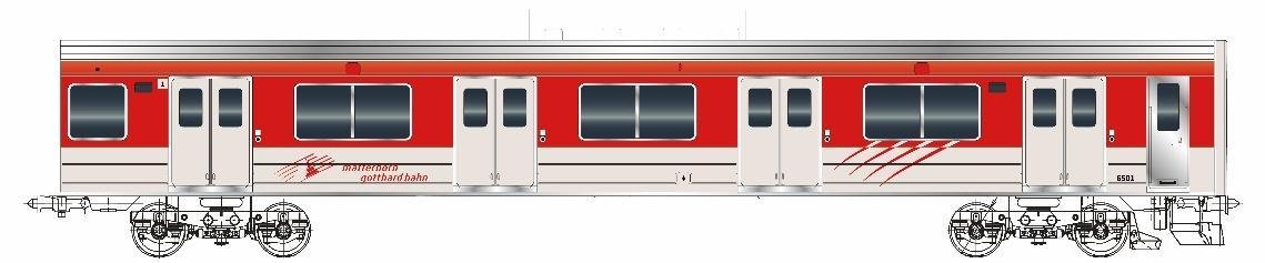 「マッターホルン号35周年バージョン」側面の記念デザイン