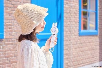 ミッフィーデザインの携帯扇風機「miffy ペルチェ付きハンディファン」