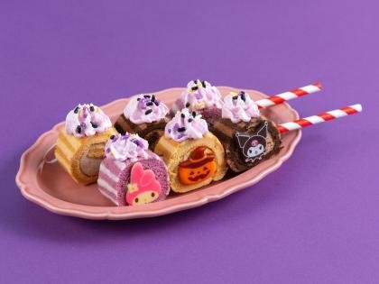 ハロウィーン仕様のデザートロール盛り合わせ