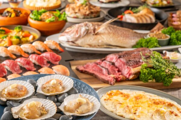 秋の北海道フェア 料理ビュッフェ集合写真