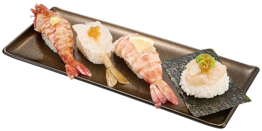 天然えびづくし4種盛り
