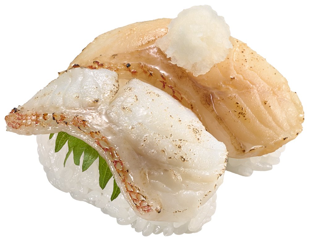 天然キンキの炙り食べ比べ