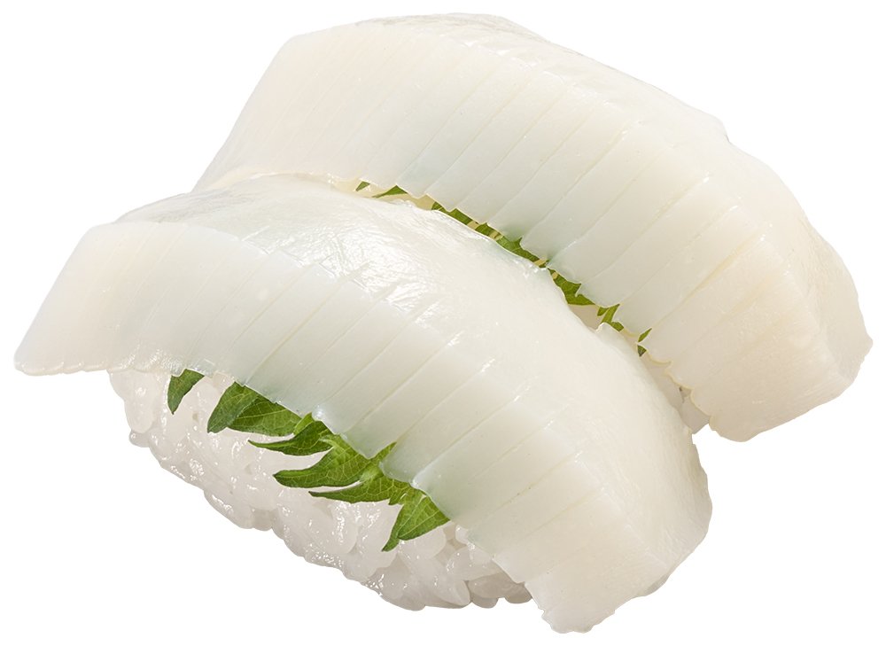 青森産ムラサキいかの握り寿司