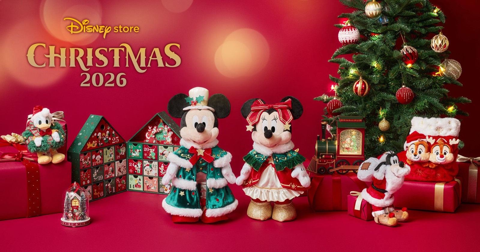 DISNEY CHRISTMAS 2026のぬいぐるみと装飾商品