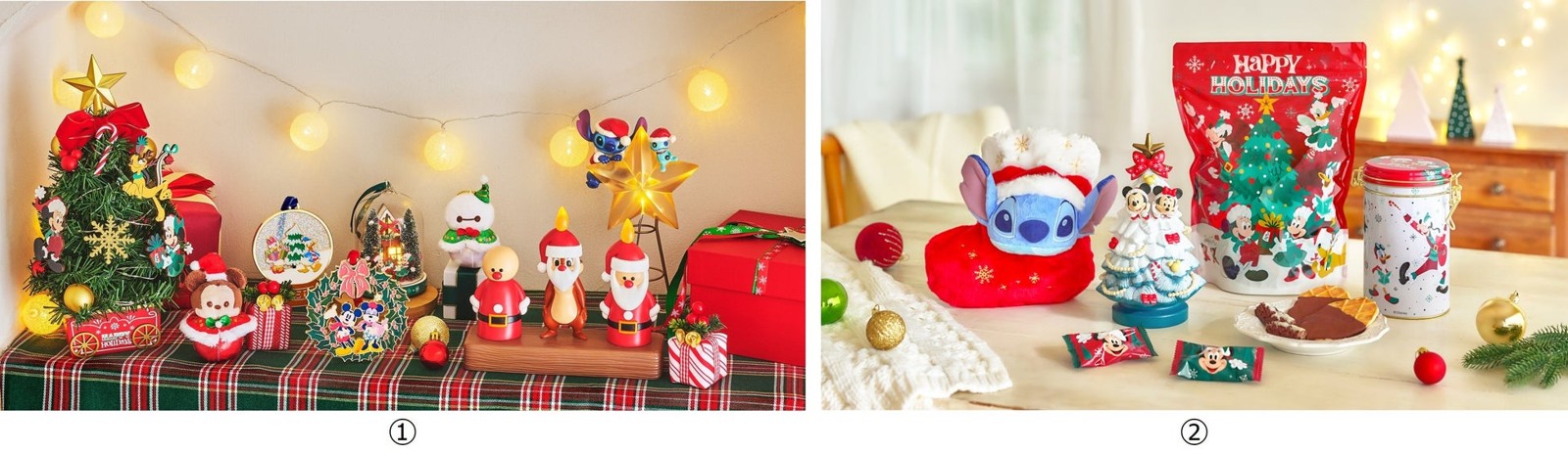 DISNEY CHRISTMAS 2026のツリーとお菓子