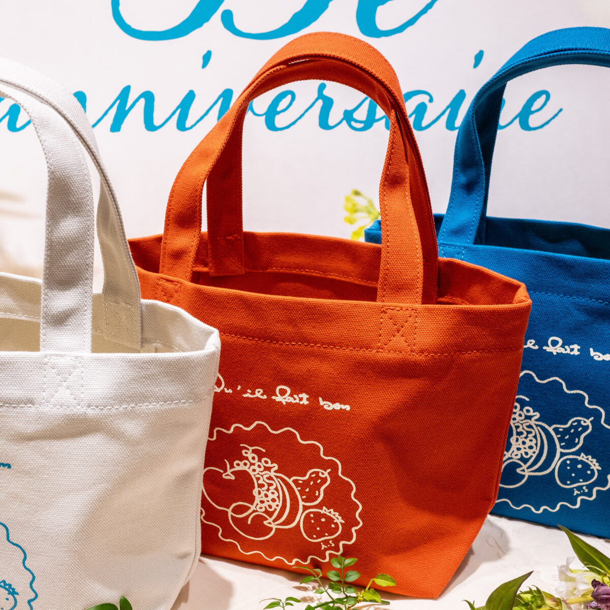 35e Anniversaire 倉敷帆布トートの3色展開