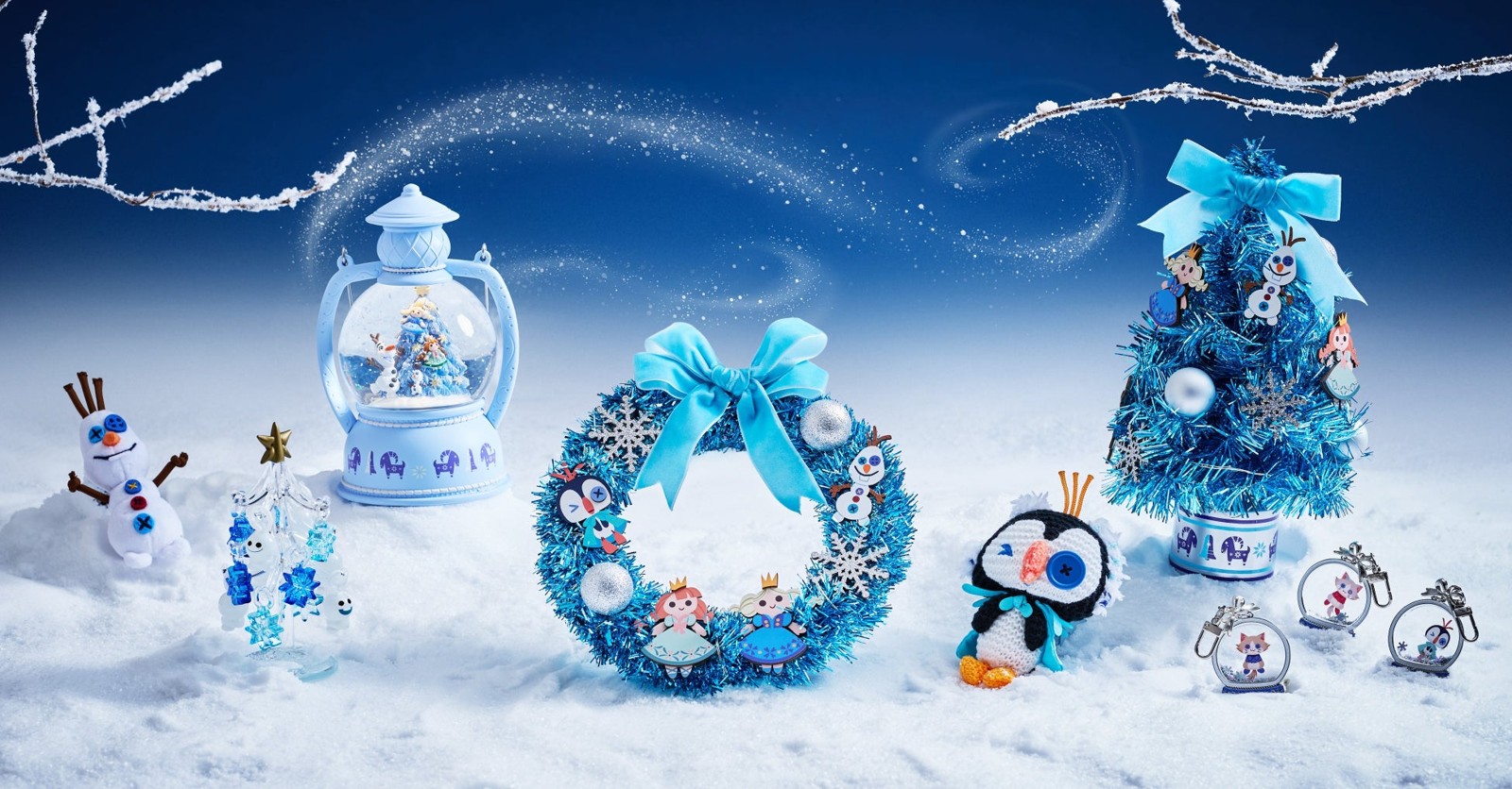 DISNEY FROZEN CHRISTMAS 2026の装飾品とぬいぐるみ