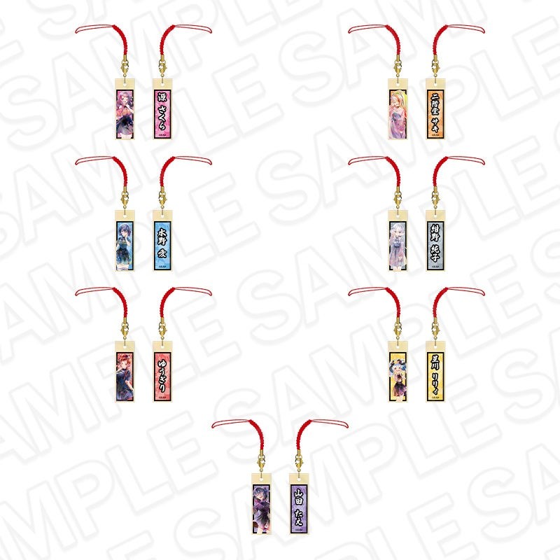 木札ストラップ PALE TONE series KAWAII ver.