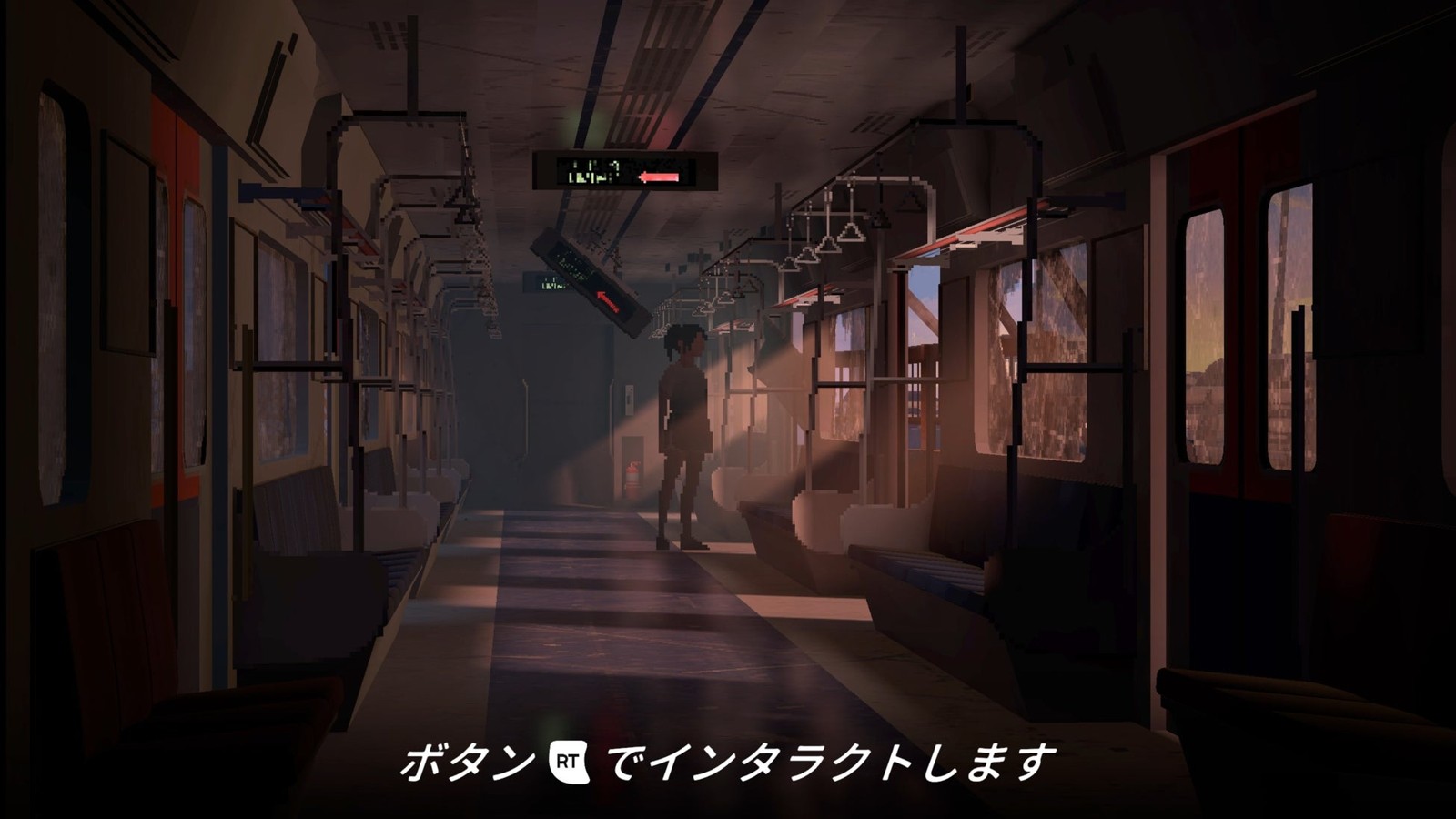 『Goodbye Seoul:梨泰院編』既存デモ版の電車内シーン