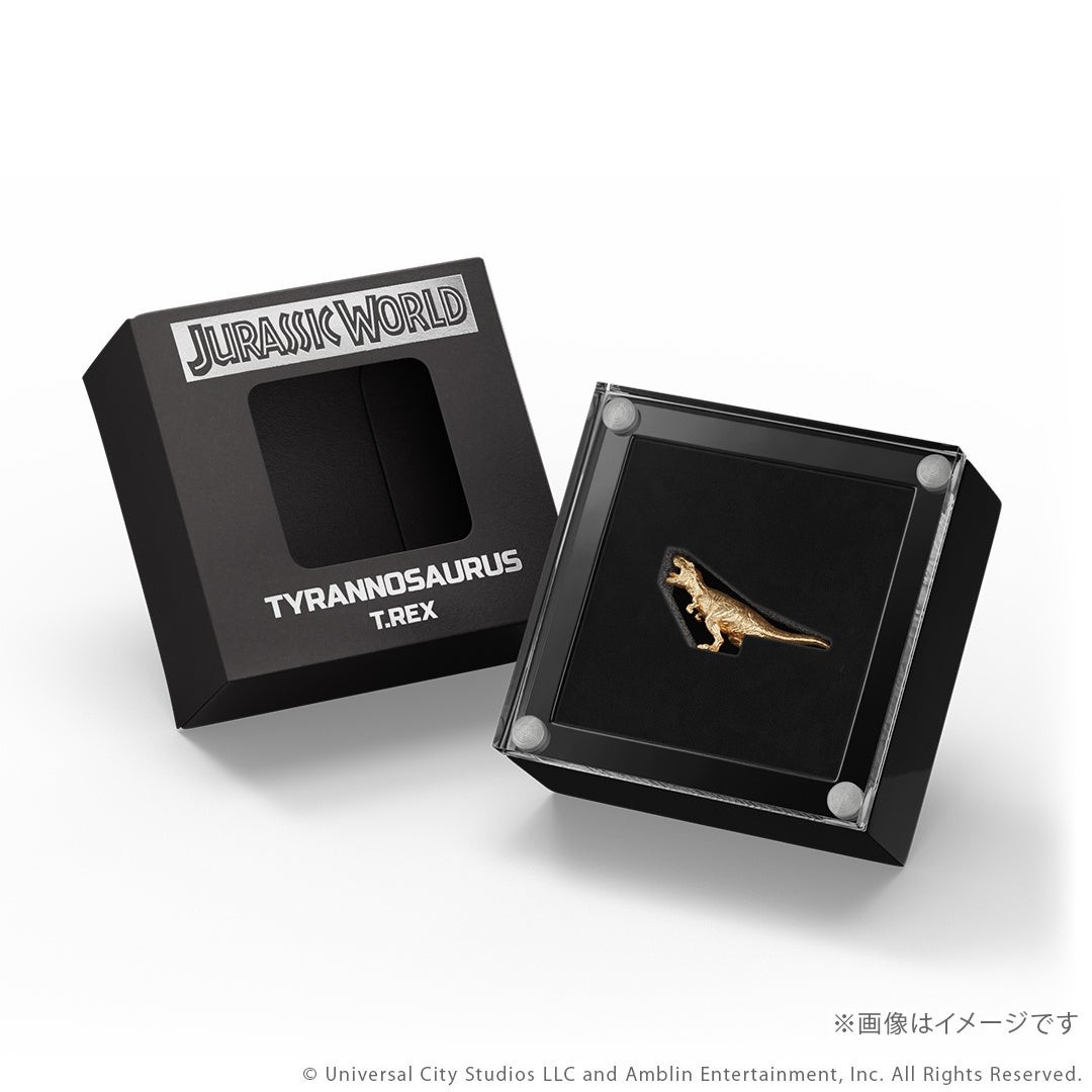 ケースに収めたT.REX ミニフィギュア K18イエローゴールド