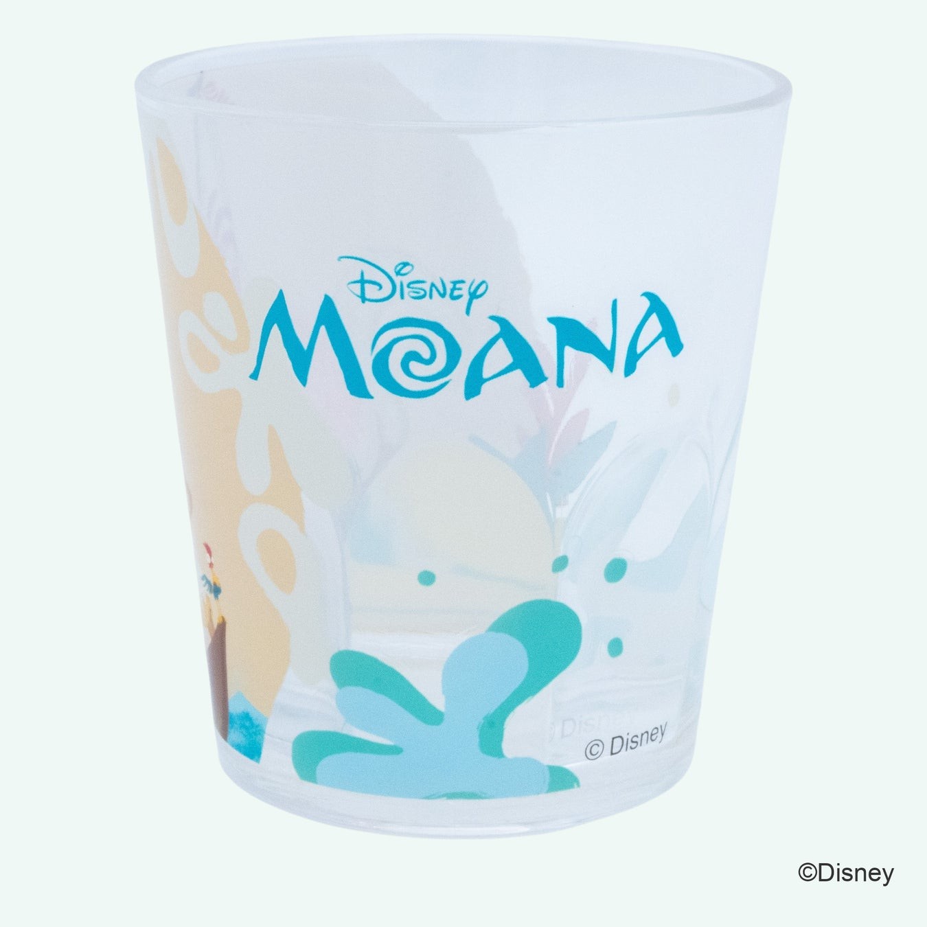 アクリルコップのMOANAロゴ面