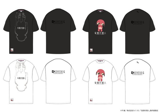 「妄想代理人」TEE SHIRT 2型（BLACK／WHITE）