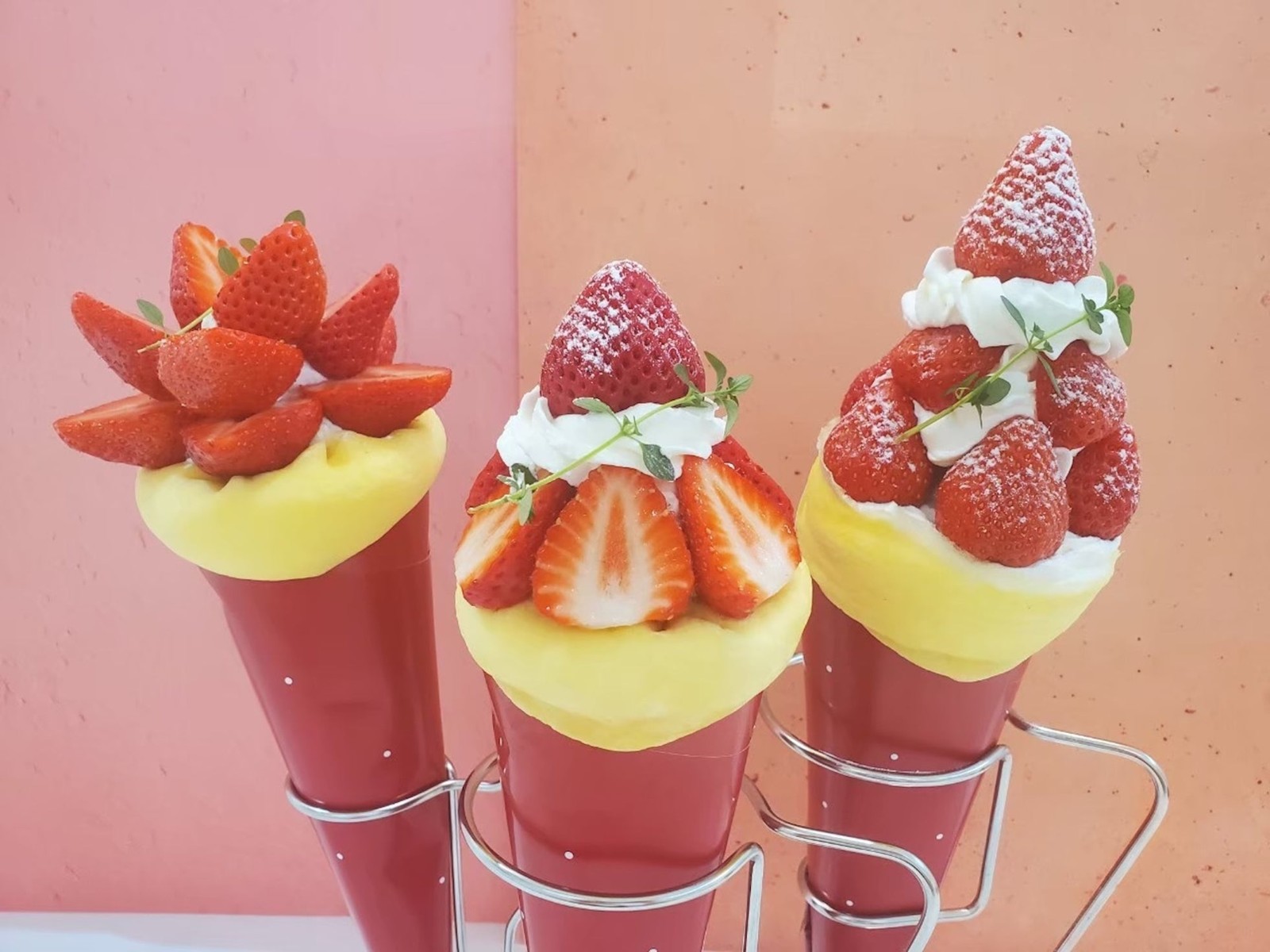 fuluuluのいちごクレープ3種