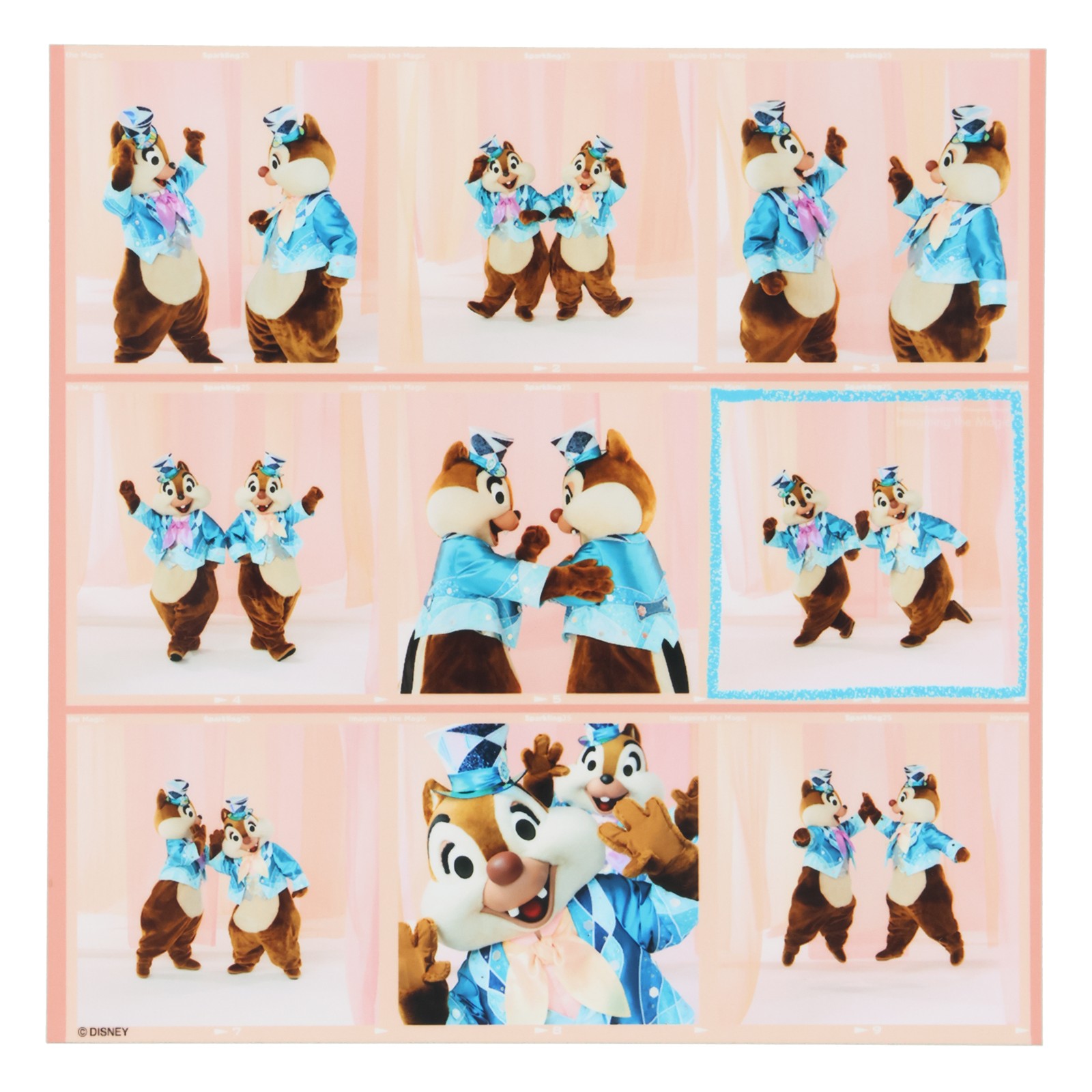 チップ＆デールの9コマ写真