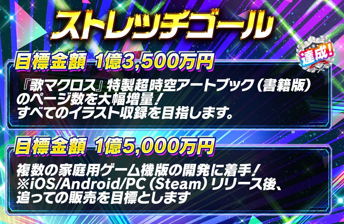 『歌マクロス』ストレッチゴール告知
