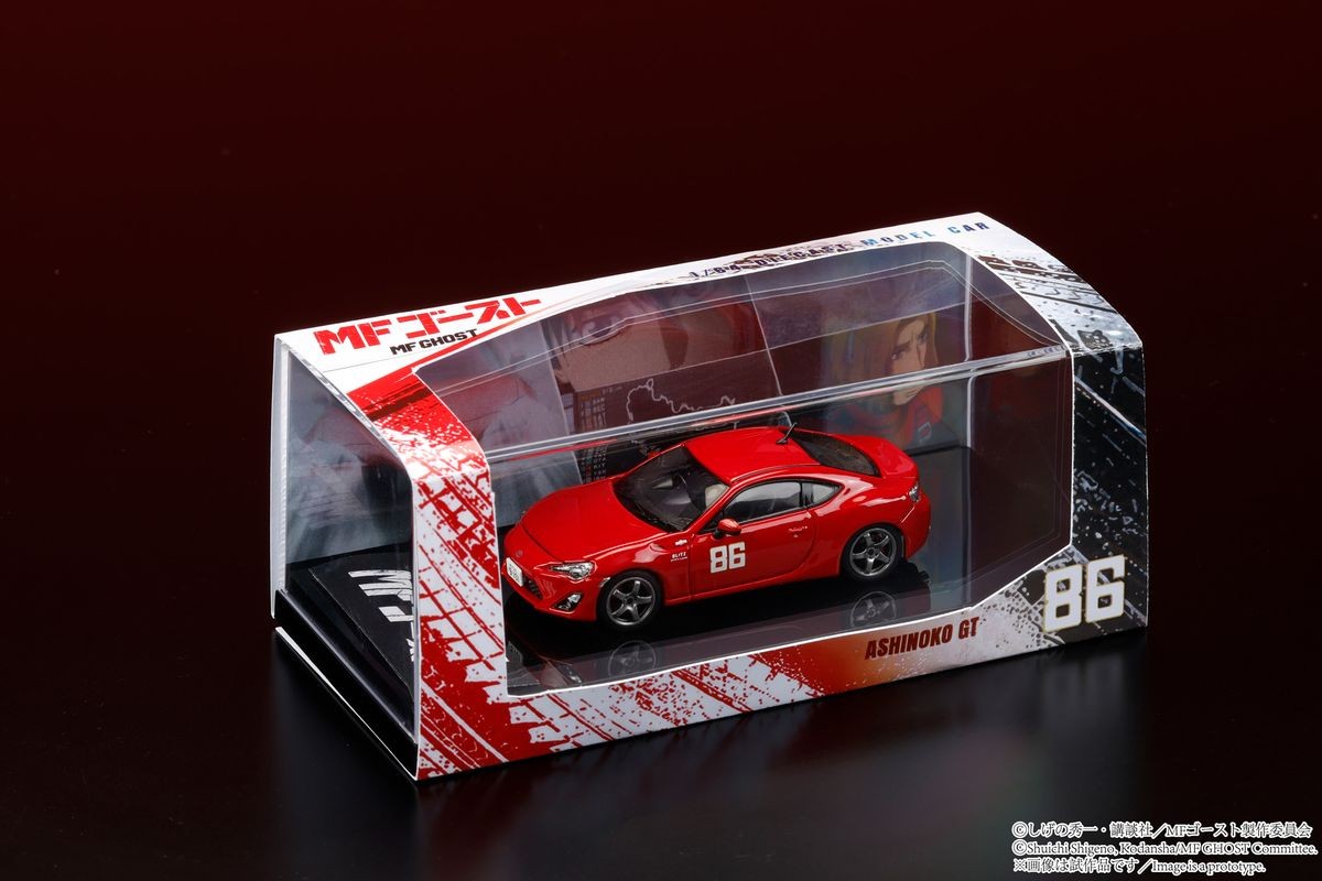 1/64 Toyota 86 GT (ZN6) at 芦ノ湖GT 台座・クリアケース・バックボード付き
