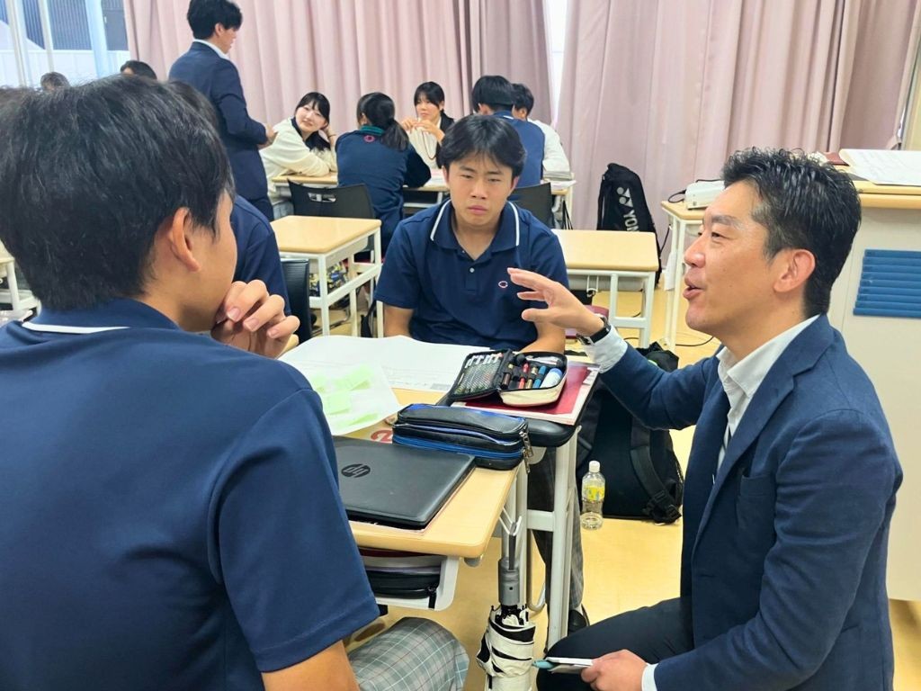 2学期の学校訪問の様子(アイル・コーポレーション、浦和学院高等学校)