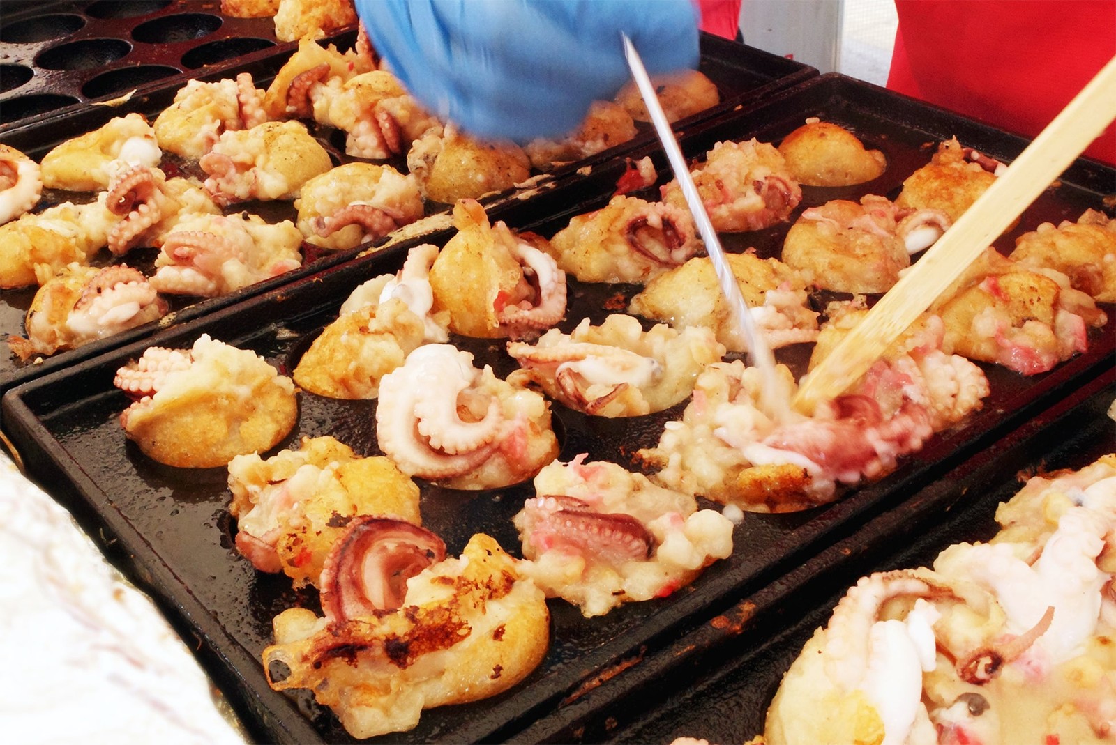 イイダコたこ焼きの調理