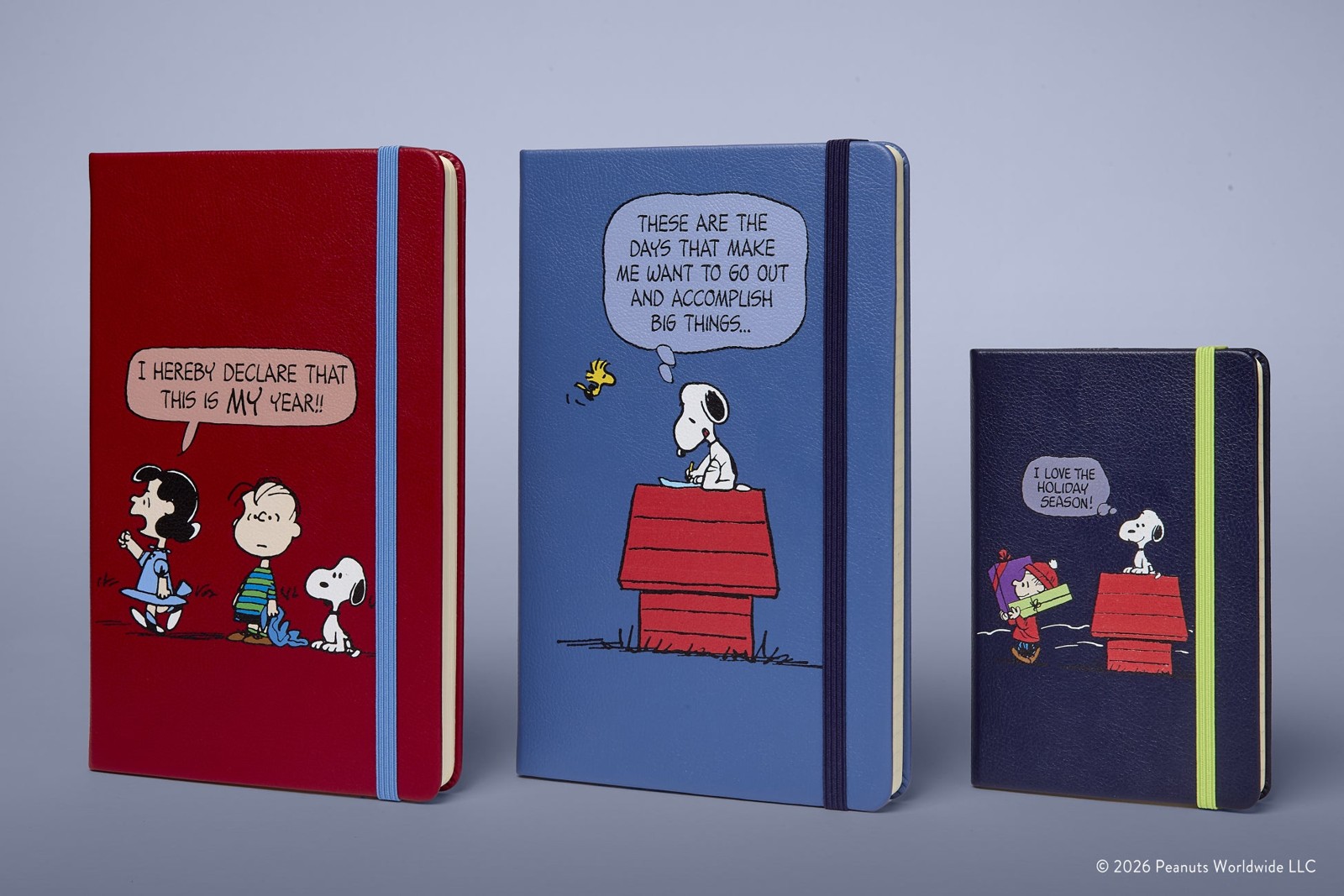 「Moleskine for Peanuts™」コレクション第2弾のノートブックなど