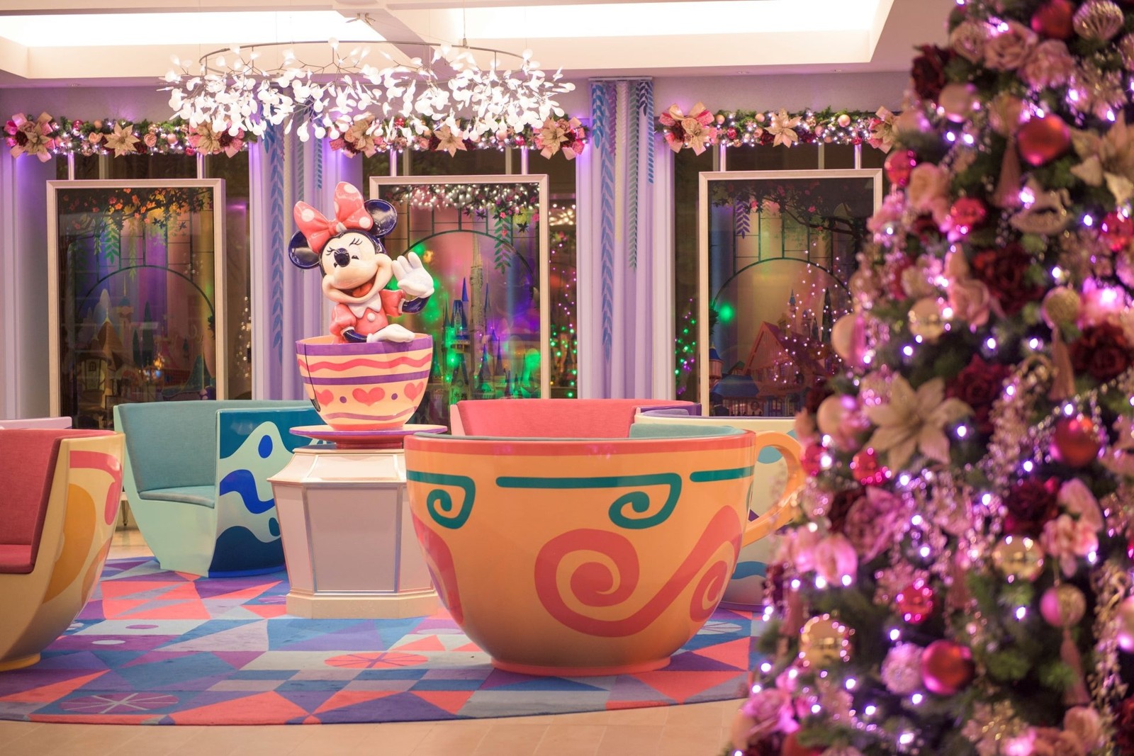 東京ディズニーセレブレーションホテルのクリスマス装飾