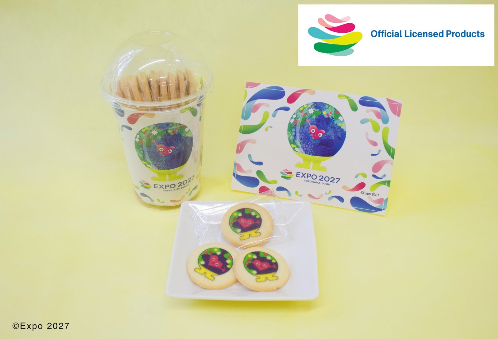 EXPO2027 トゥンクトゥンク カッププリントクッキーとステッカー