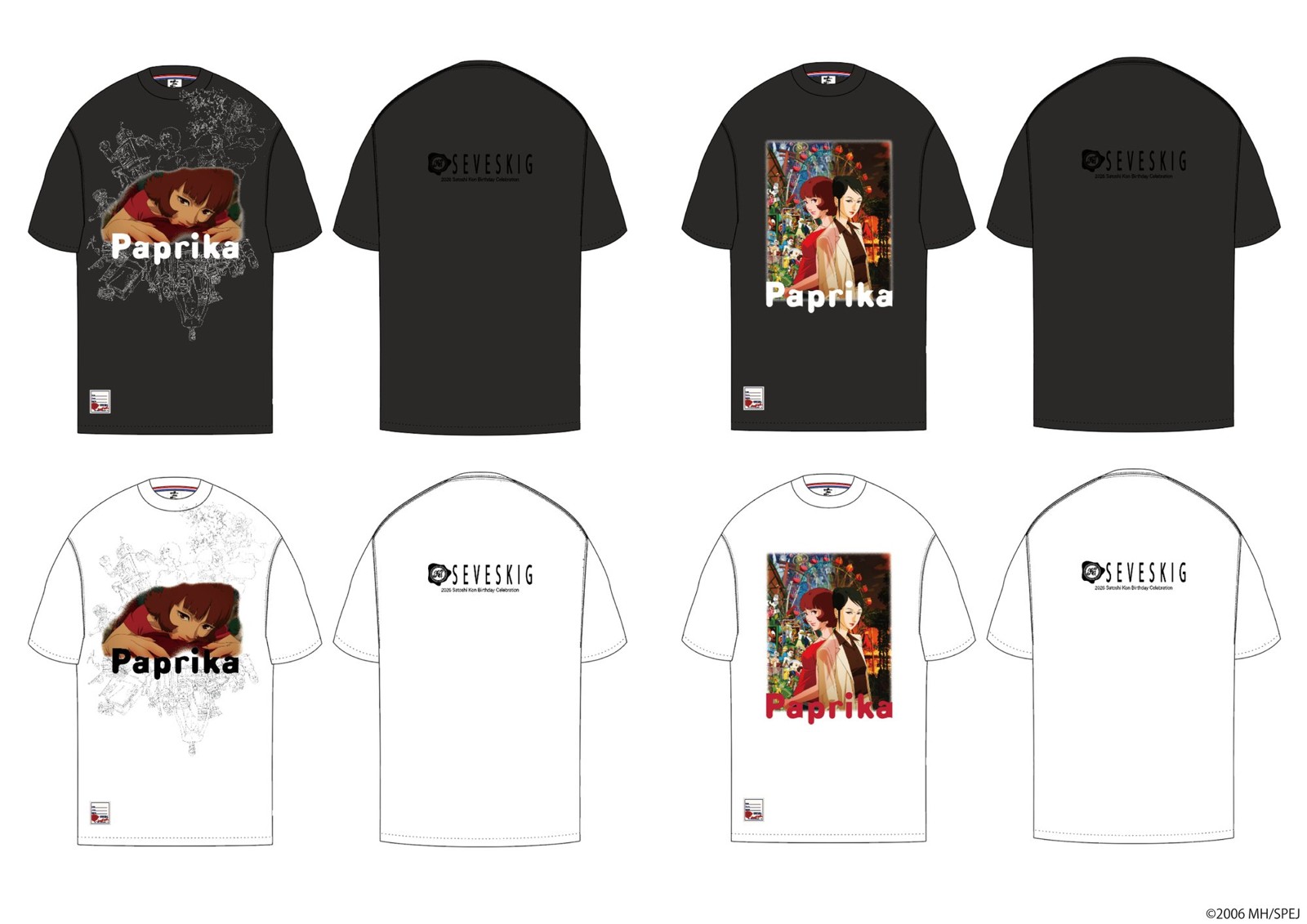 「パプリカ」TEE SHIRT 2型の前後