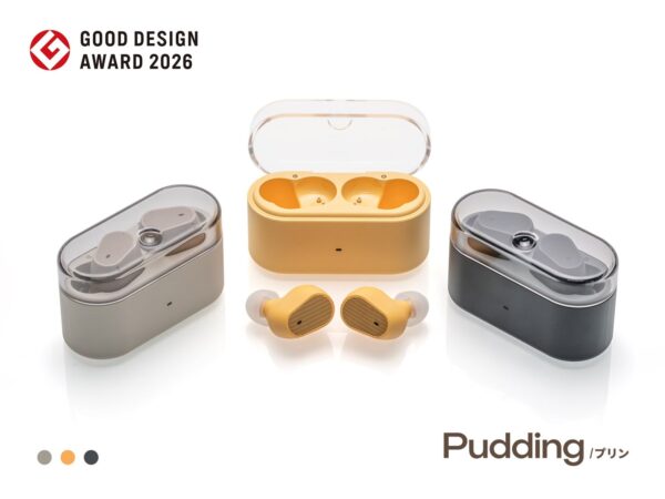 MOONDROP Pudding 3色のケースとイヤホン