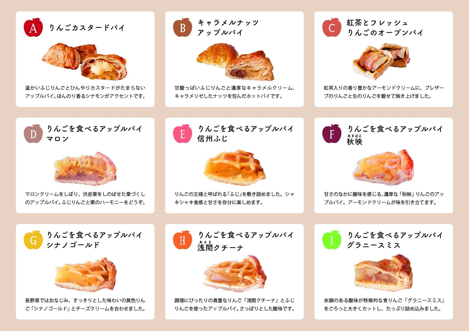 アップルパイチャート裏