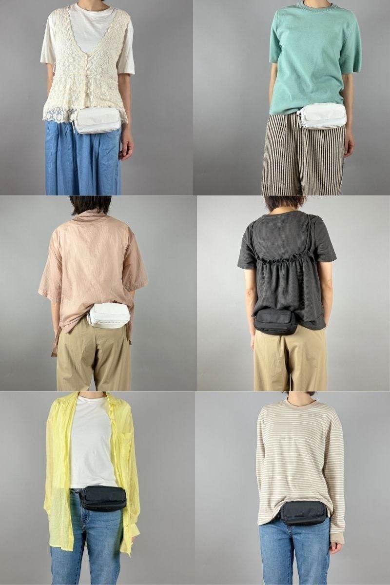 ポケットのない服に合わせたポケパ