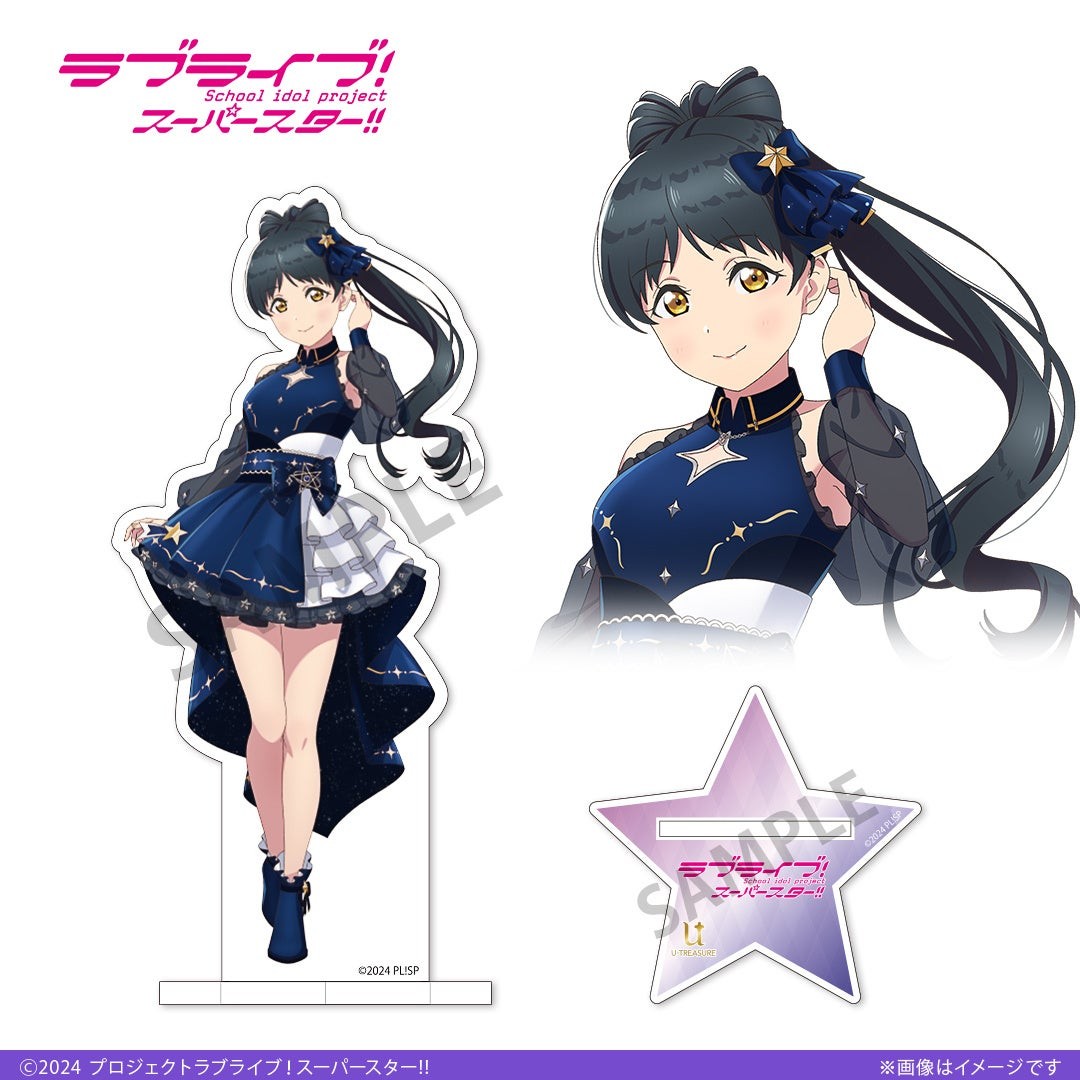 5th Anniversary アクリルスタンド 黒髪ポニーテールのメンバー