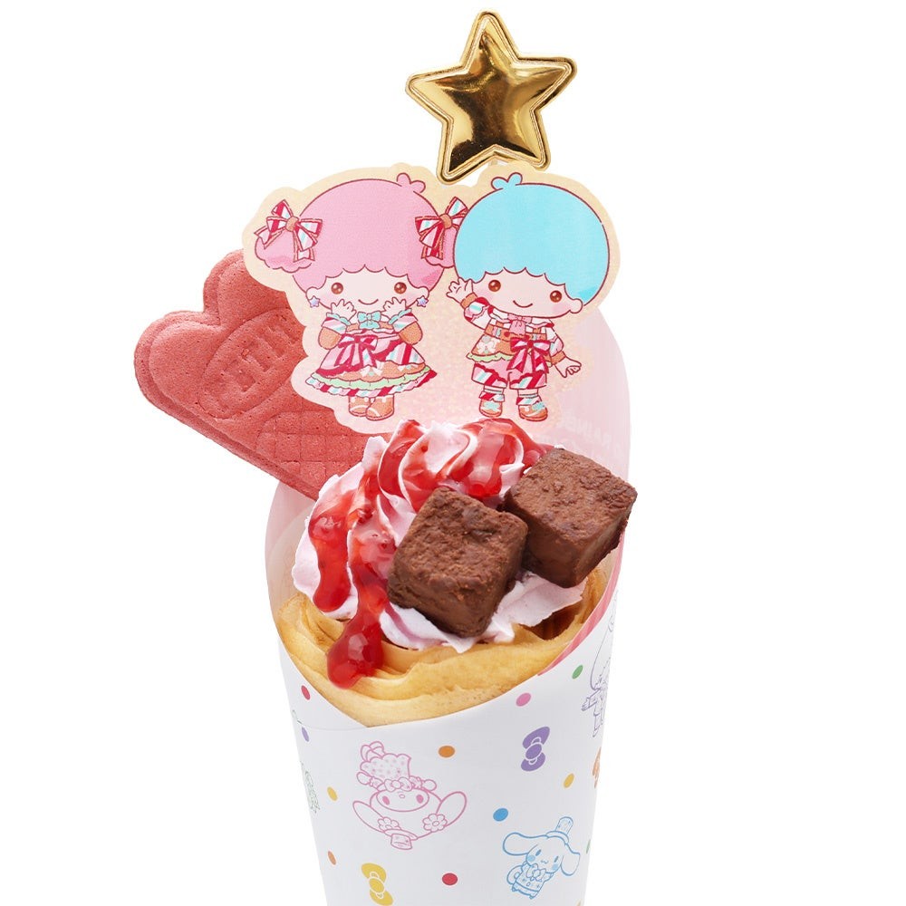 リトルツインスターズの生チョコのストロベリークレープ